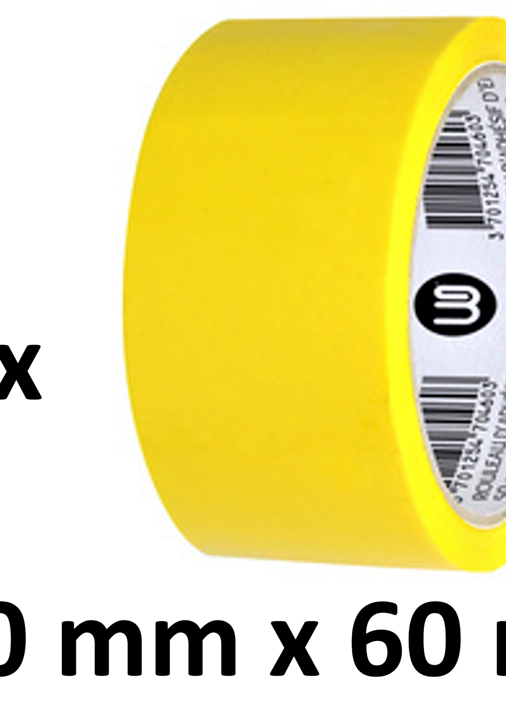 Office Basics 6 x ruban d'emballage coloré - PP - 50mm x 66m - jaune