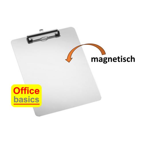 Office Basics Klembord Aluminium - Magnetisch - Office Basics - A4