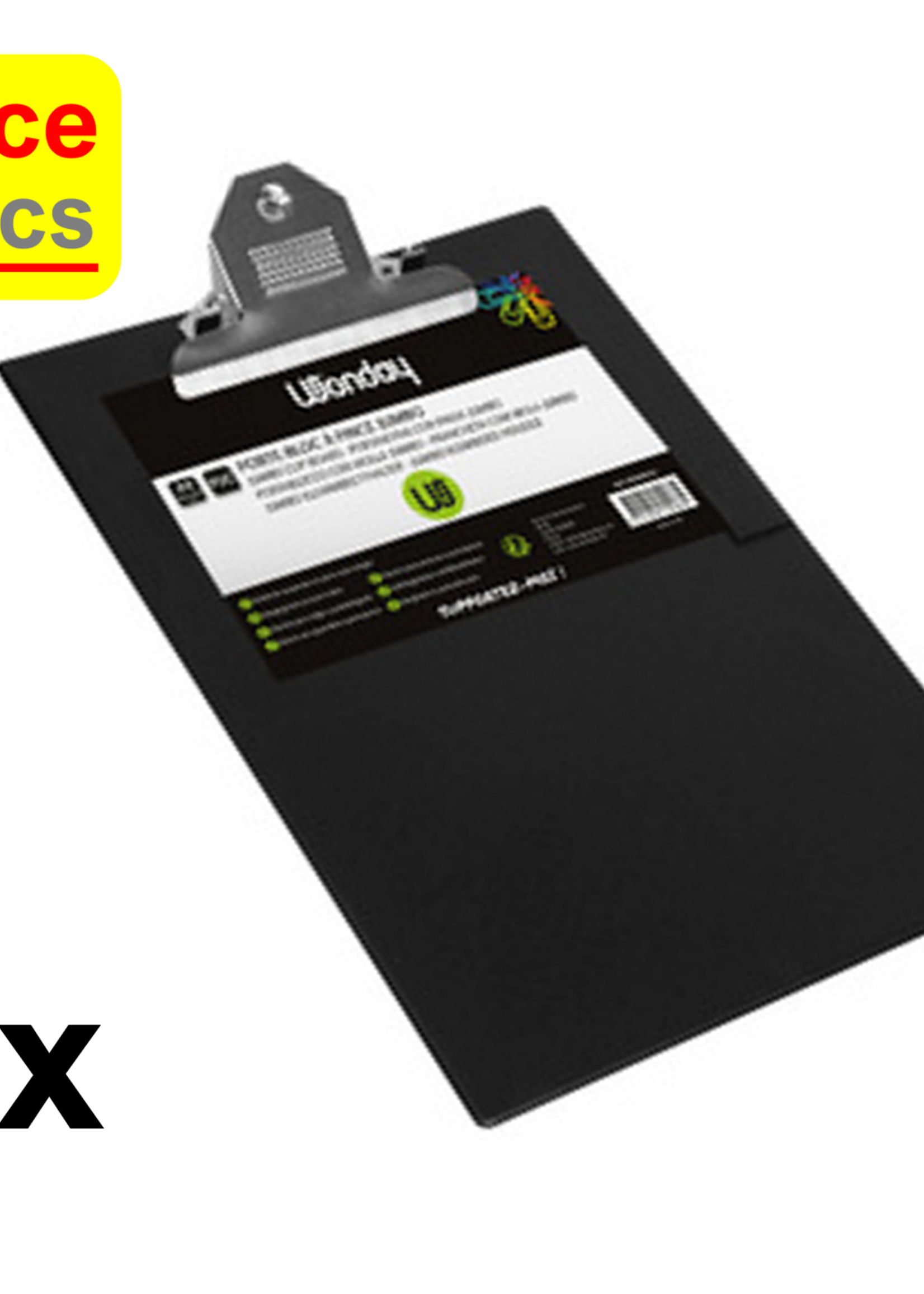 Office Basics 5 x Porte-bloc  Classic Office Basics - A4 - plastique noir