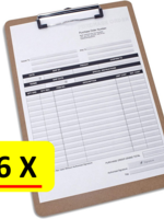 Office Basics 6 x Klembord Office Basics - Hardboard - MDF hout - A4 - 23 x 31cm