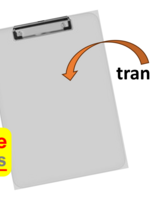 Office Basics Klembord Office Basics - Acryl - transparant - A4 - 23 x 31cm