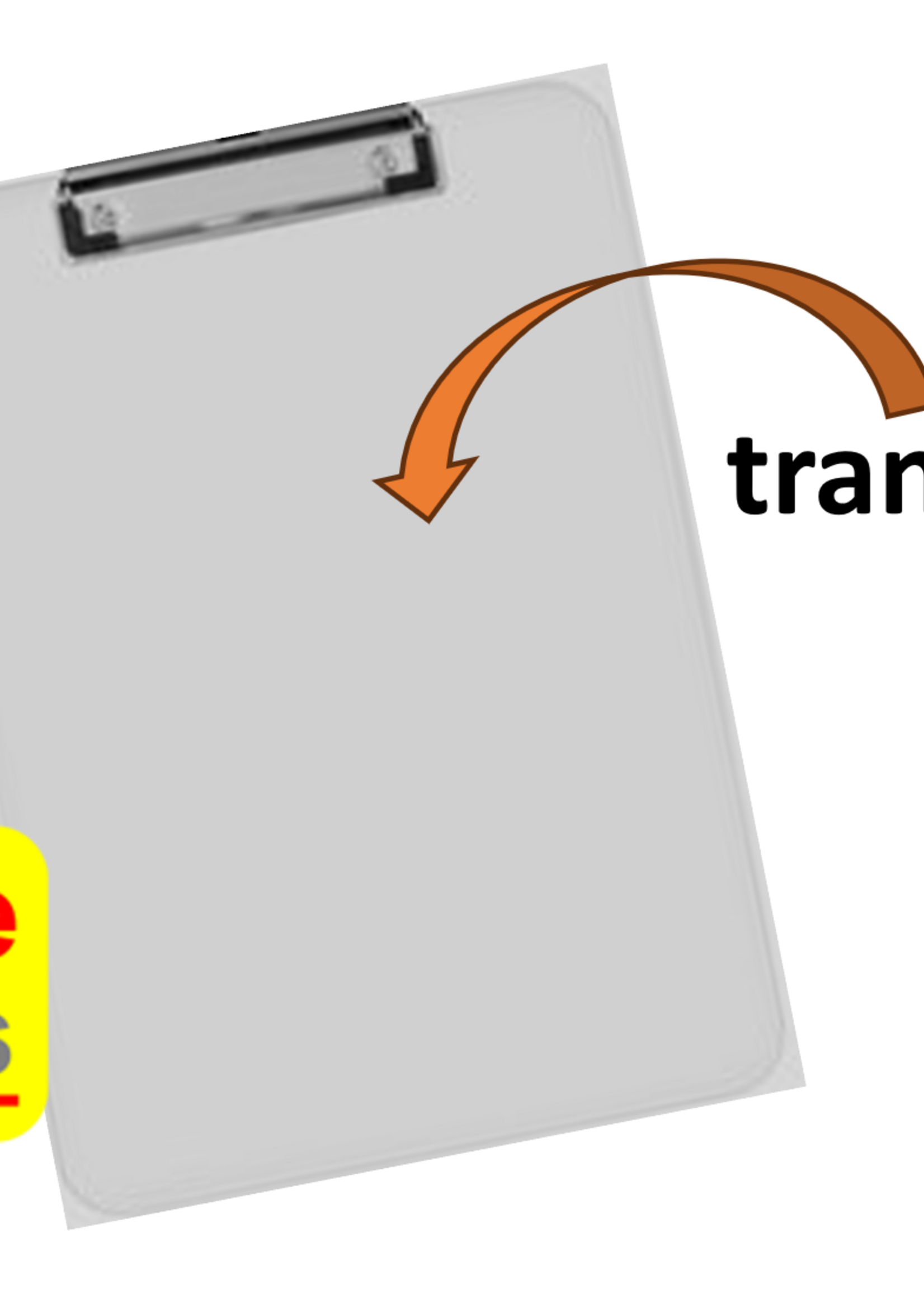 Office Basics Porte-bloc Office Basics - Acryl - transparent - A4 - 23 x 31 cm