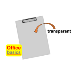 Klembord Office Basics - Acryl - transparant - A4 - 23 x 31cm