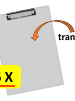 Office Basics 6 x Klembord Office Basics - Acryl - transparant - A4 - 23 x 31cm