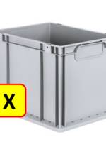Euronorm 2 x Euronorm stapelbak H32 - 40x30x32 cm - grijs