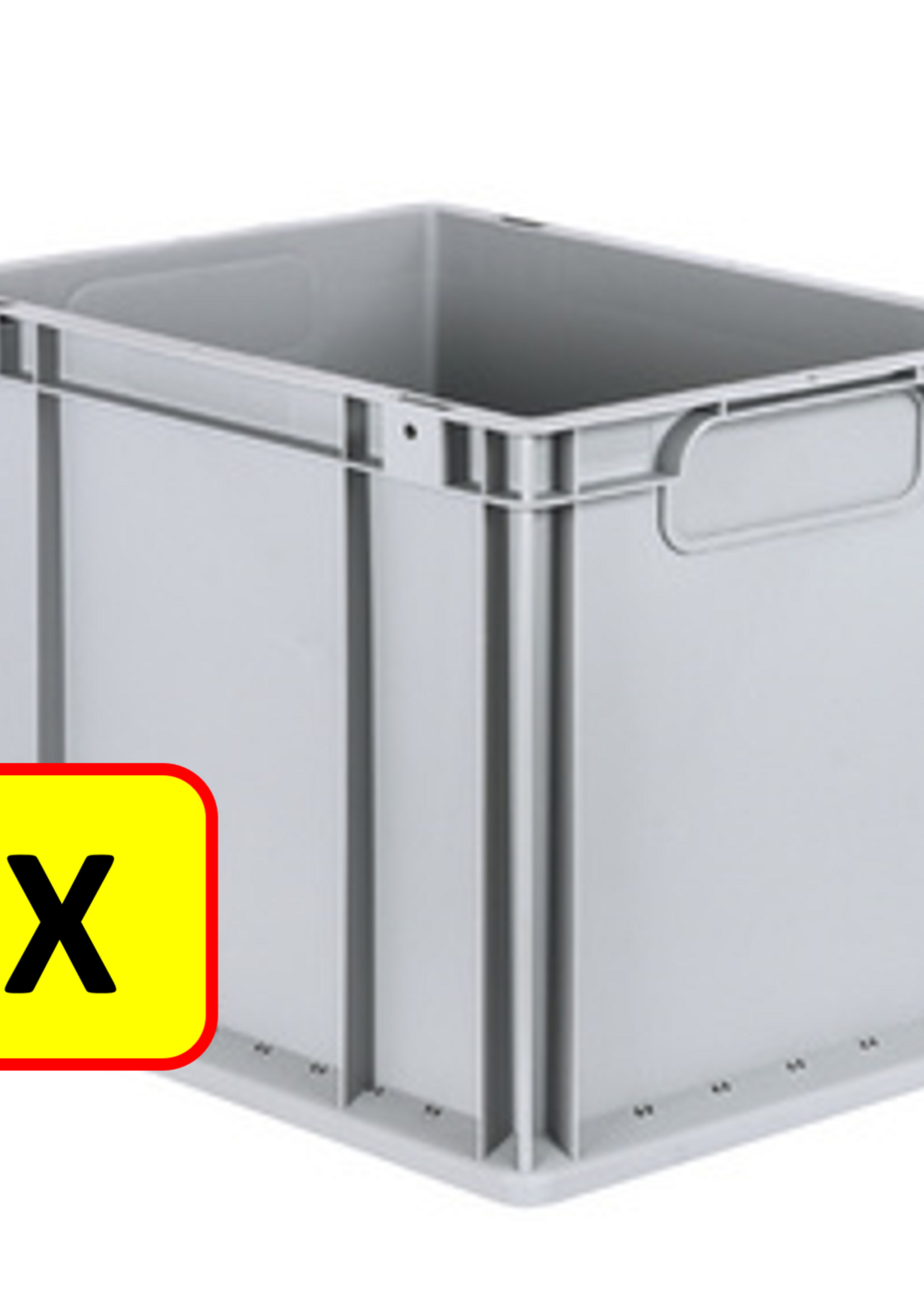 Euronorm 2 x Boîte empilable Euronorm H32 - 40x30x32 cm - gris