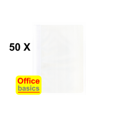 50 x  Chemise à lamelle Office Basics - A4 - PP - blanc