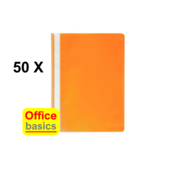 50 x  Chemise à lamelle Office Basics - A4 - PP - orange