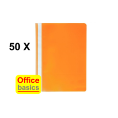 50 x Snelhechtmap Office Basics - A4 - PP - oranje