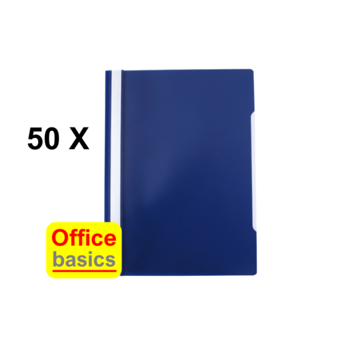 Office Basics 50 x Snelhechtmap Office Basics - A4 - PP - blauw