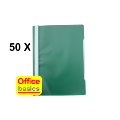 50 x  Chemise à lamelle Office Basics - A4 - PP - vert