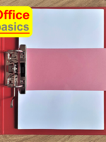 Office Basics Office Basics Scheidingsstrook - tabbladen - gerecycled karton - rood - 240x105mm recht - set 100 stuks