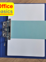 Office Basics Office Basics Scheidingsstrook - tabbladen - gerecycled karton - blauw - 240x105mm recht - set 100 stuks
