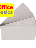 Office Basics Bande de séparation Office Basics - rectangulaire - 105x240mm - gris