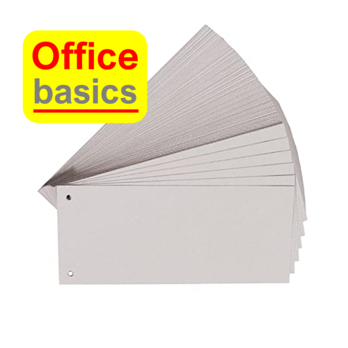 Office Basics Bande de séparation Office Basics - rectangulaire - 105x240mm - gris