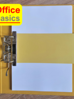 Office Basics Office Basics Scheidingsstrook - tabbladen - gerecycled karton - geel - 240x105mm recht - set 100 stuks