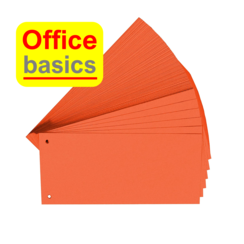 Bande de séparation Office Basics - rectangulaire - 105x240mm - orange