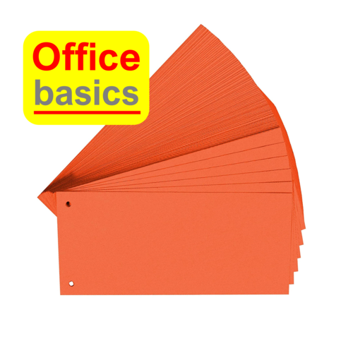 Office Basics Bande de séparation Office Basics - rectangulaire - 105x240mm - orange