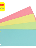 Office Basics Bundel scheidingsstroken Office Basics - voor A4 105x240mm - 4 kleuren - 4 x 100 stuks