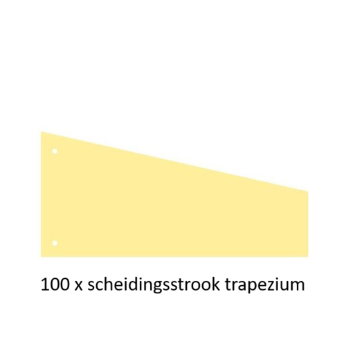 Office Basics Bundel scheidingsstroken Office Basics - trapezium tabbladen - 4 x 100 st