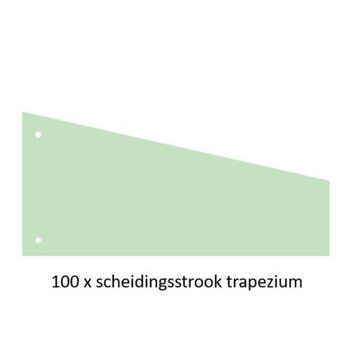 Office Basics Bundel scheidingsstroken Office Basics - trapezium tabbladen - 4 x 100 st