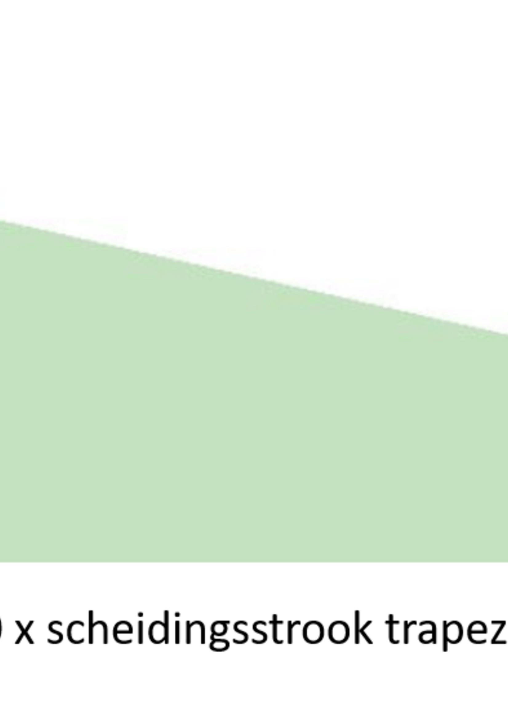 Office Basics set Scheidingsstroken Office Basics - Trapezium - 100 x blauw & 100 x groen