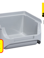 Allit 5 x Magazijnbak - grijpbak - stapelbak Allit - ProfiPlus Box 1 - 0,3 L - PP - grijs