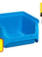 Allit 5 x Bac de rangement - bac de reÌcupeÌration - bac empilable Allit - ProfiPlus Box 1 - 0,3 L - PP - bleu