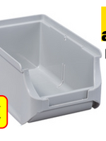 Allit 5 x Magazijnbak - grijpbak - stapelbak Allit - ProfiPlus Box 2 - 0,6 L - PP - grijs