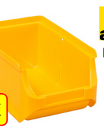 Allit 5 x Magazijnbak - grijpbak - stapelbak Allit - ProfiPlus Box 2 - 0,6 L - PP - geel