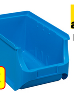 Allit 4 x Bac de rangement - bac de reÌcupeÌration - bac empilable Allit - ProfiPlus Box 3 - 2,4 L - PP - vert