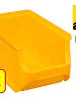 Allit 4 x Bac de rangement - bac de reÌcupeÌration - bac empilable Allit - ProfiPlus Box 3 - 2,4 L - PP - jaune