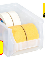 Allit 4 x Bac de rangement - bac de reÌcupeÌration - bac empilable Allit - ProfiPlus Box 3 - 2,4 L - PP - transparent