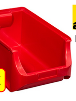 Allit 4 x Magazijnbak - grijpbak - stapelbak Allit - ProfiPlus Box 4 - 5,8 L - PP - rood