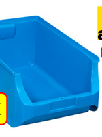Allit 4 x Magazijnbak - grijpbak - stapelbak Allit - ProfiPlus Box 5 - 17,5 L - PP - blauw