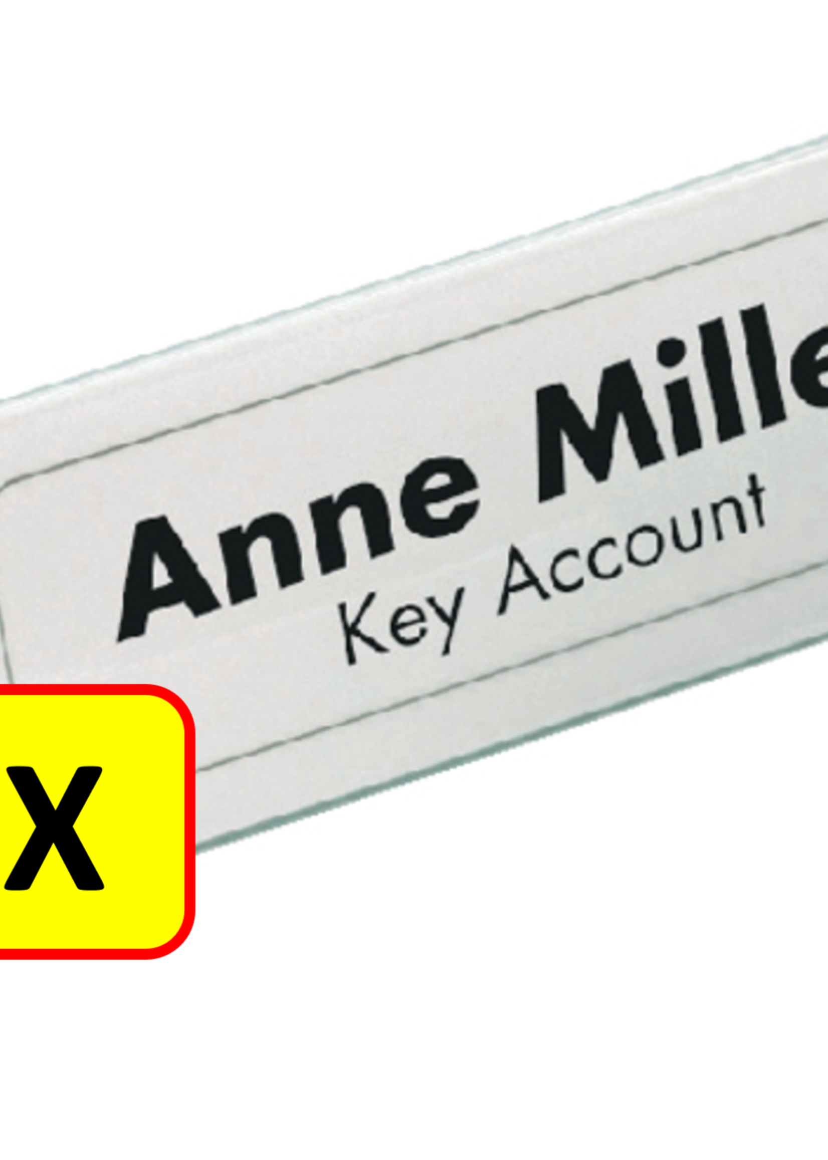 Durable 5 x Porte-noms Durable 8050 61x150mm transparent