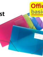Office Basics 5 x Elastomap Office Basics - A4 - PP transparant - assorti