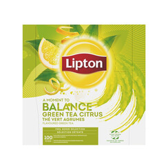 Thé Lipton Balance Green Tea Citrus 100x 1,5g