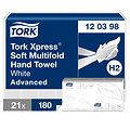 Tork Handdoek Tork Xpress® H2 Multifold advanced 2-laags 21x180st wit 120398