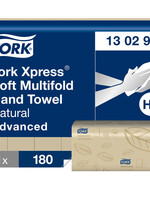 Tork Essuie-mains Tork Xpress Soft Multifold Advanced 130299 H2 213x240mm 180 fls naturel