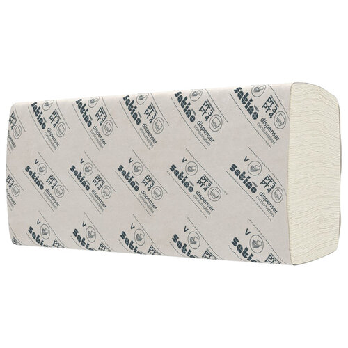 Satino by WEPA Handdoek Satino Smart PT3 V-vouw 2-laags 240x230mm 20x200vel wit 276490