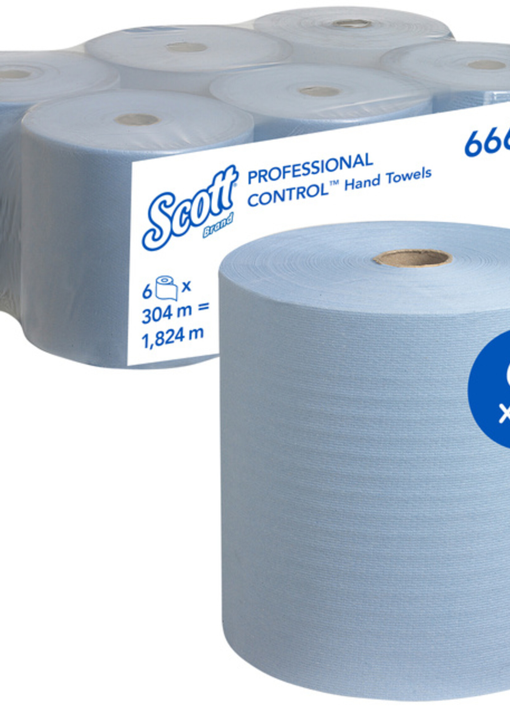 Scott Handdoekrol Scott 1-laags 304m blauw 6668