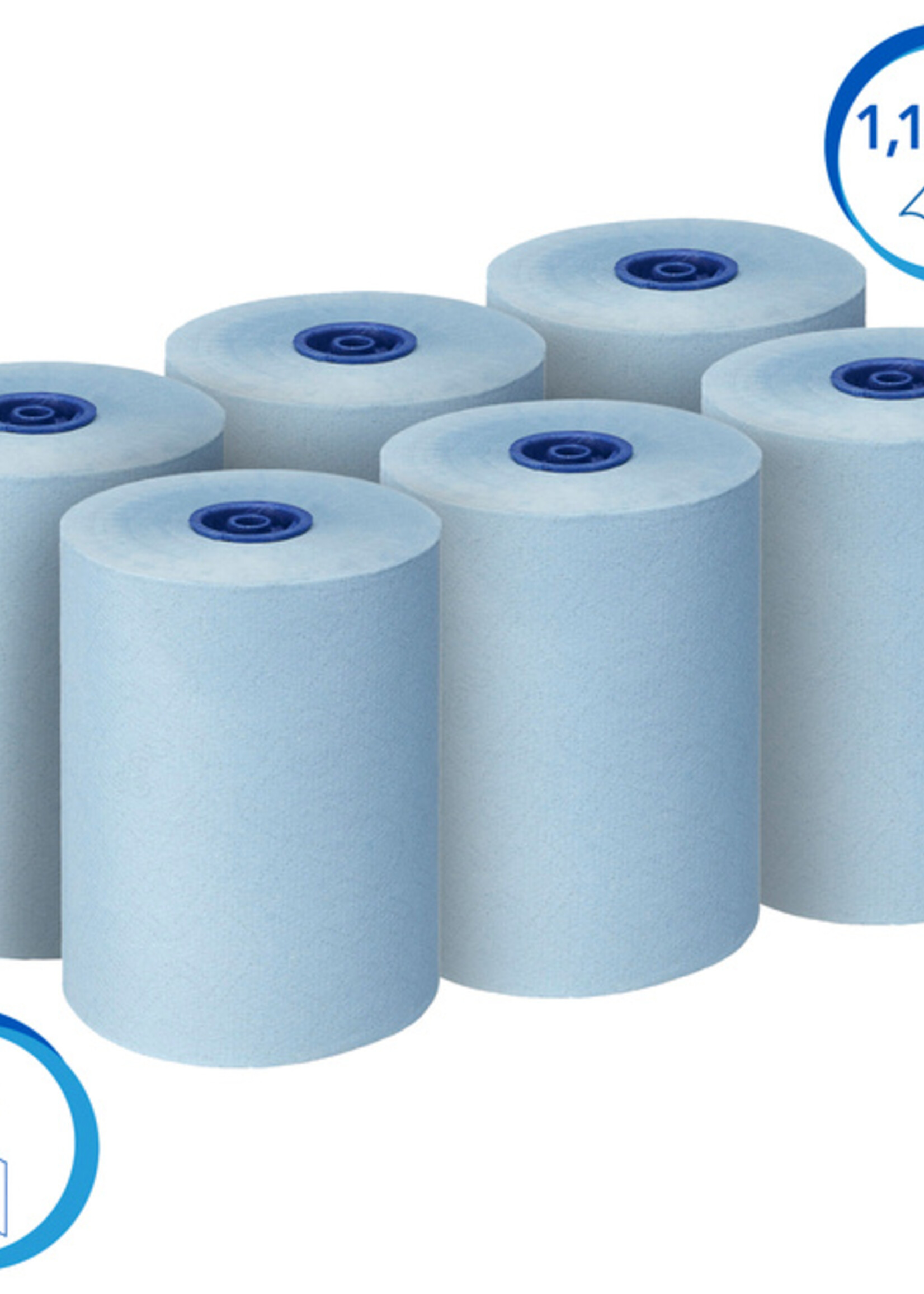 Scott Essuie-mains Scott Essential Slimroll 6696 1 épaisseur 190m bleu