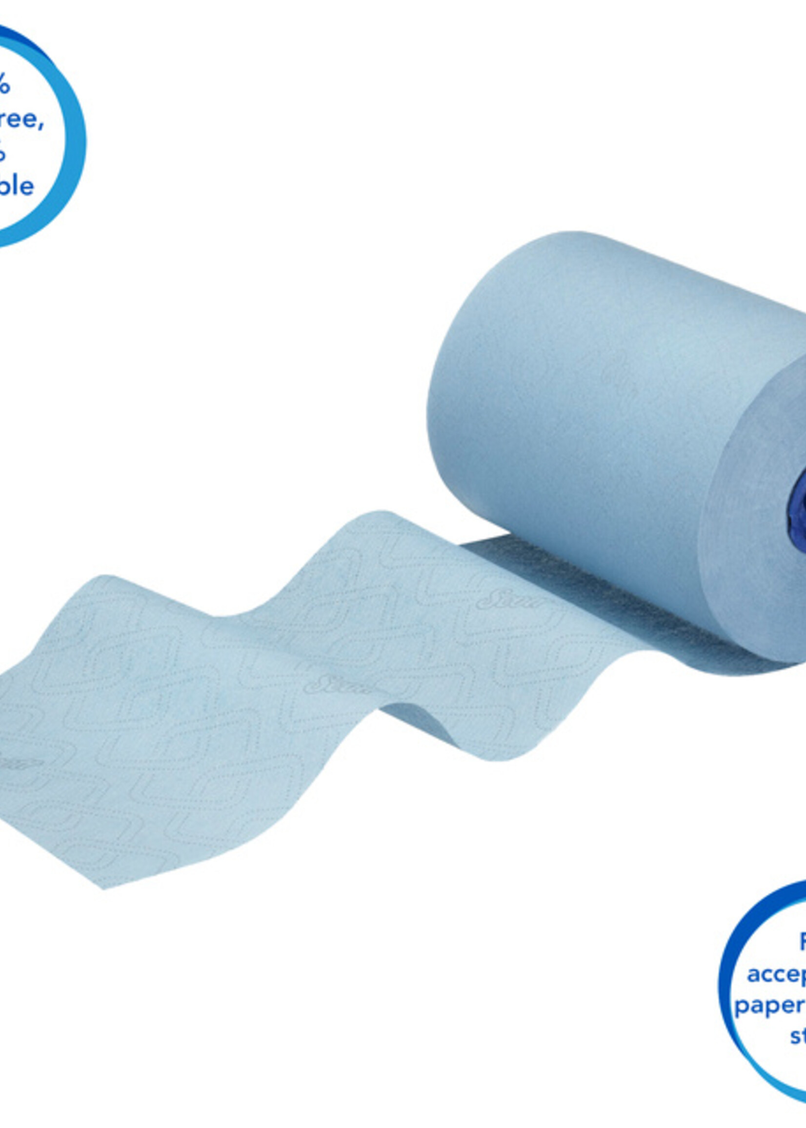Scott Handdoekrol Scott Essential Slimroll 1-laags 190m blauw 6696