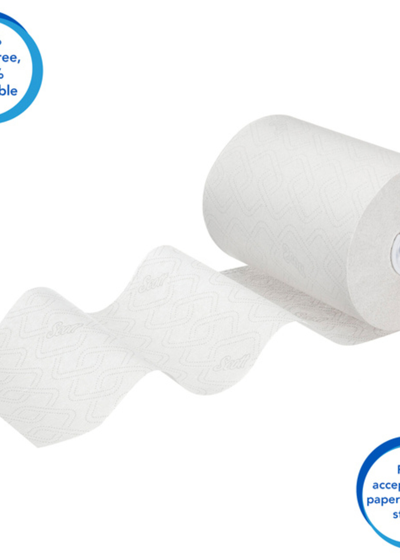 Scott Handdoekrol Scott Essential Slimroll 1-laags 190m wit 6695