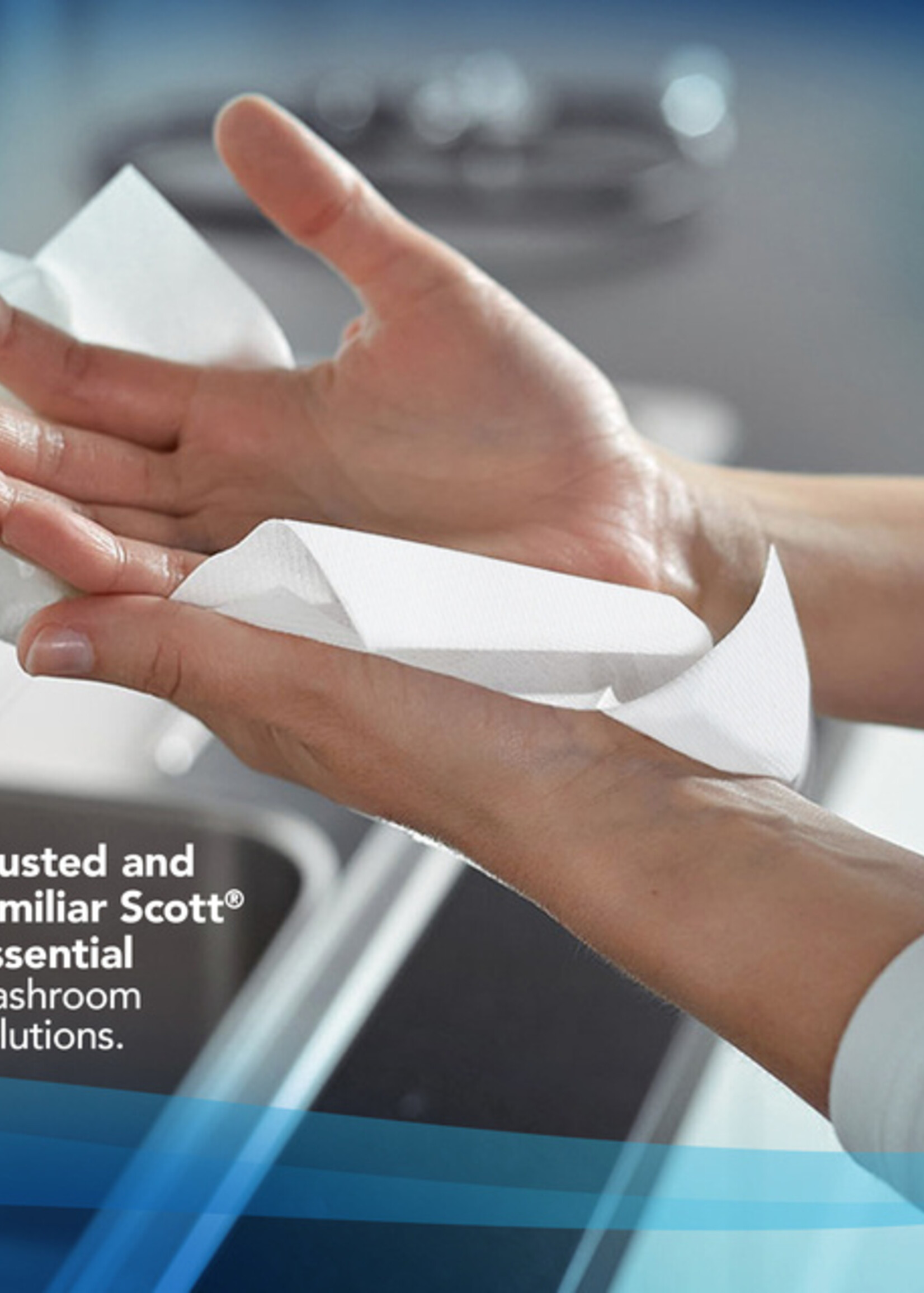 Scott Essuie-mains Scott Essential Slimroll 6695 1 ép 190m blanc