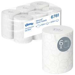 Essuie-mains Kleenex 6781 Ultra Slimroll 2 épaisseurs 100m blanc