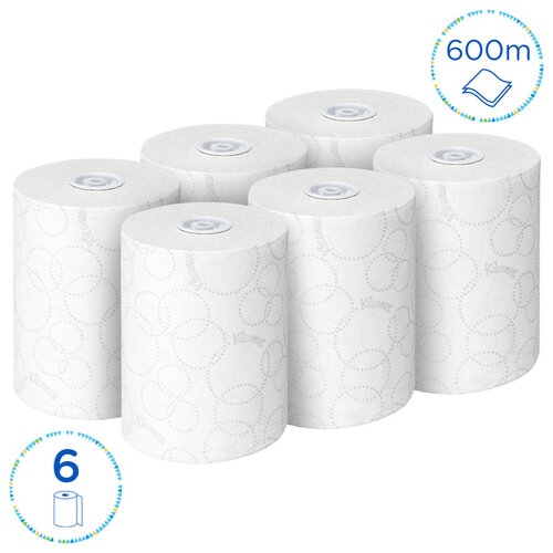 Kleenex Essuie-mains Kleenex 6781 Ultra Slimroll 2 épaisseurs 100m blanc