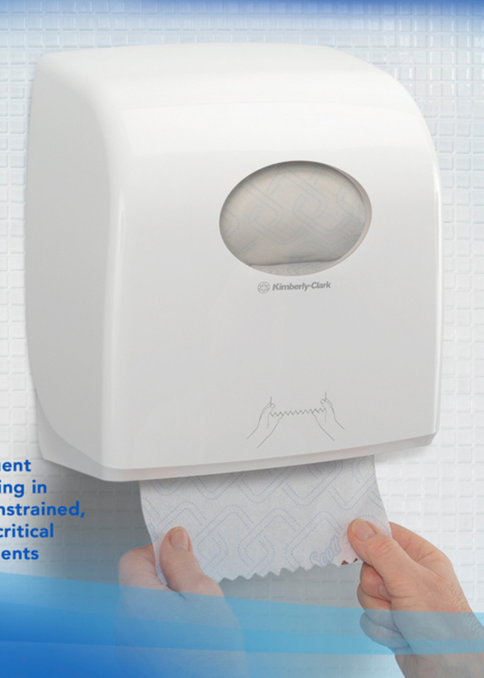 Scott Essuie-mains Scott 6623 Slimroll 1 épaisseur 165m blanc