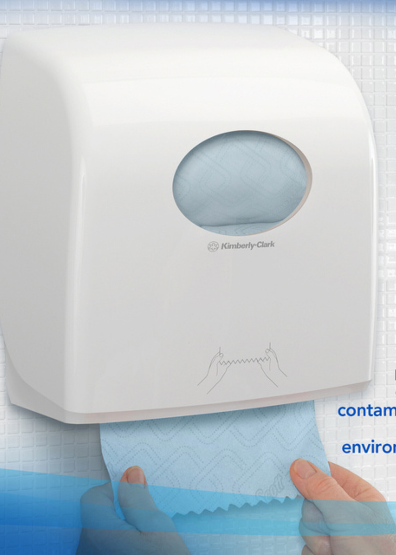 Scott Handdoekrol Scott Essential 1-laags 350m blauw 6692